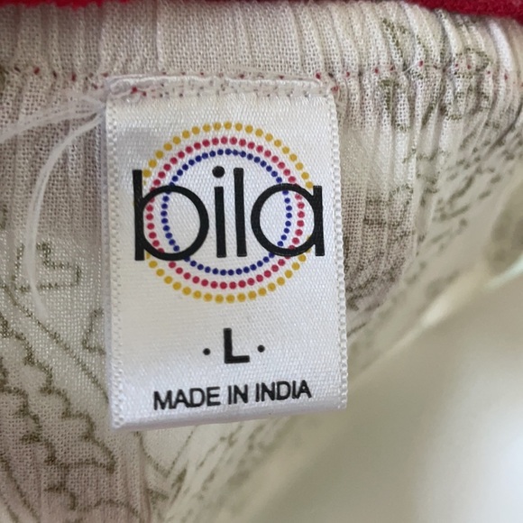 Bila Boho Paisley Peasant Ruffle Tank Top Large - Picture 6 of 7